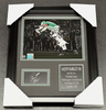 Saquon Barkley Eagles Hurdle LASER ENGRAVED AUTOGRAPHED Facsimile Framed 8x10 Photo