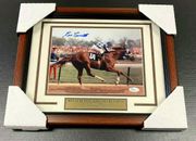 SECRETARIAT RON TURCOTTE FRAMED AUTOGRAPHED 8X10 Photo KENTUCKY DERBY JSA COA