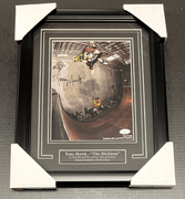 TONY HAWK HALF PIPE SAKTINGBOARD SIGNED AUTOGRAPHED 8X10 FRAMED PHOTO JSA COA
