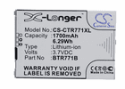 Casio  BTR771B Mobile, Smartphone Battery For  C771, GzOne Commando C771