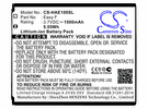 Highscreen  Easy F Mobile, Smartphone Battery For  Easy F