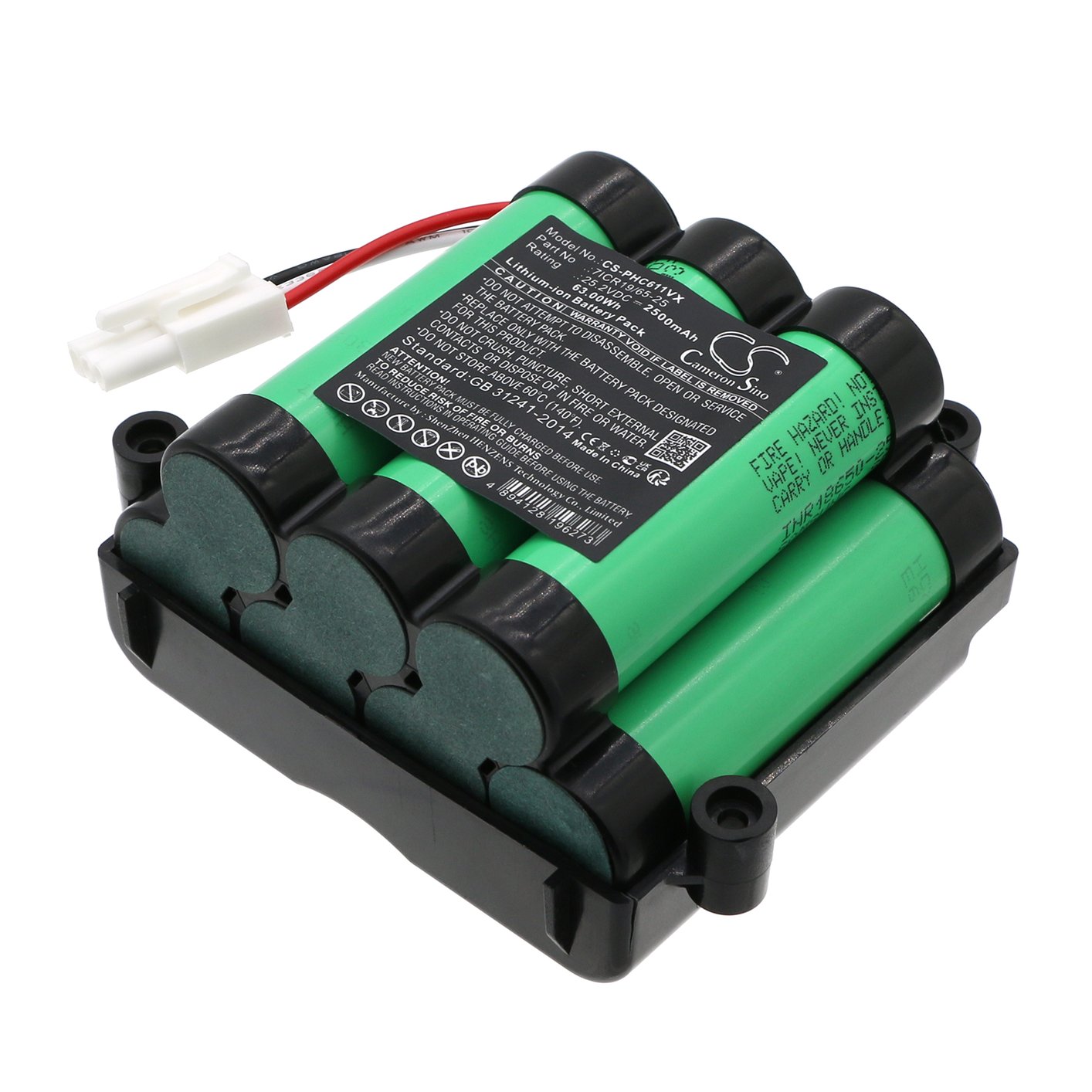 Philips 7ICR19/65-25 Vacuum Battery For FC6170, FC6170/01, PowerPro Uno