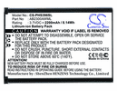Philips AB2300AWML, AB2300AWMT Mobile, Smartphone Battery For S396, Xenium S39 Philips AB2300AWML, AB2300AWMT Mobile, Smartphone Battery For S396, Xenium S39