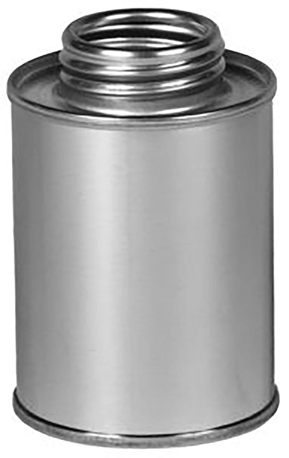 1/4 Pint 4oz Round Steel Tin Coated Metal Cans & Flat Utility Screw
