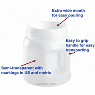 1.5 Quart Oil Safe Lubrication Container