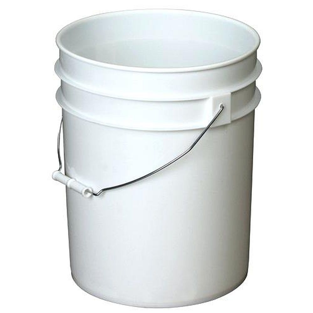 1 Gallon White Bucket with Lid | Per 6 Pack Free Shipping