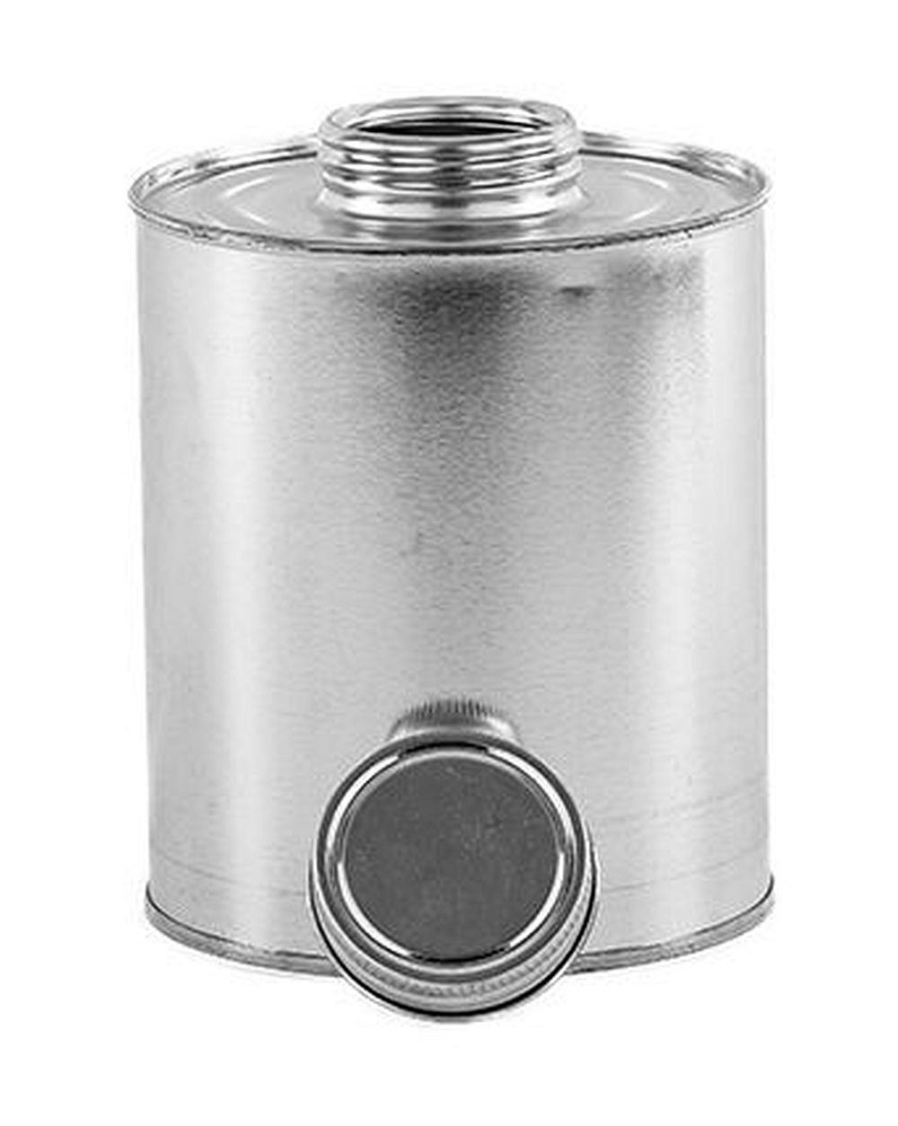 1 Quart 32oz Round Steel Tin Coated Metal Cans & Flat Utility Screw