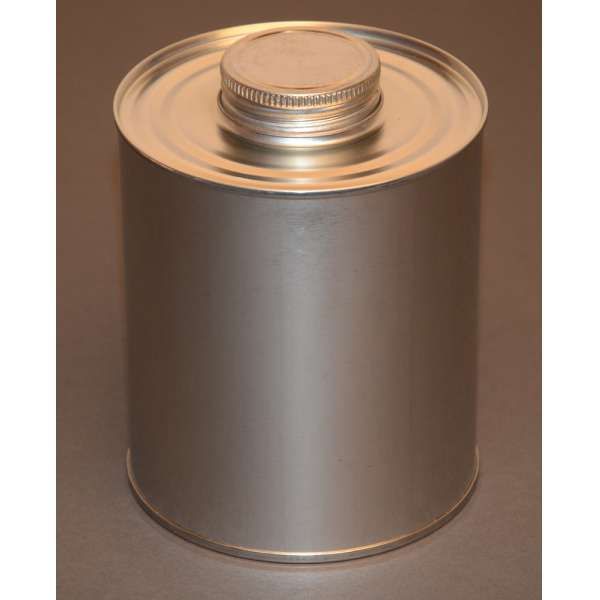 1 Quart 32oz Round Steel Tin Coated Metal Cans & Flat Utility Screw