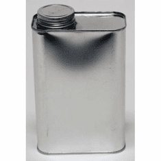 1 Quart F-style Oblong Screw-Top Metal Cans | 10 Pack