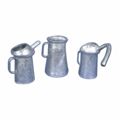 1 Quart Rigid Spout Galvanized Warehouse Measures