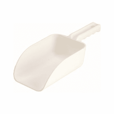1 Quart Tough Polypropylene Scoops-White