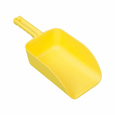 1 Quart Tough Polypropylene Scoops-Yellow