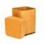 10 Gallon Square All-Fiber Corrugated Cardboard Drum With  Corrugated Cardboard Lid