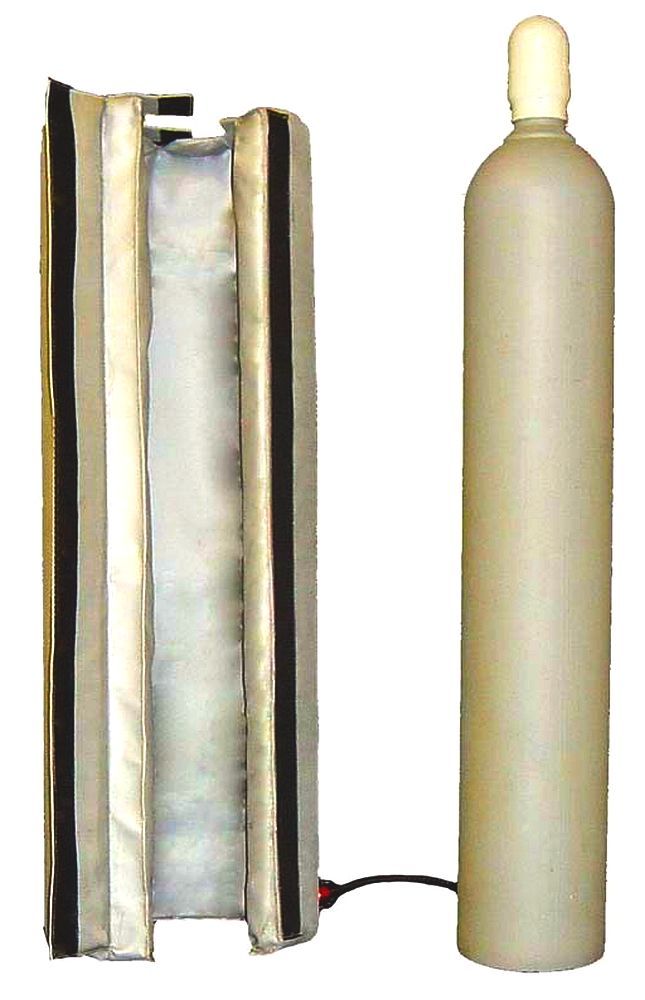 10" x 47" (254 mm x 1194 mm) Hazardous Area Rated Gas Cylinder Warmer