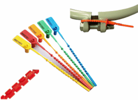 12 inch High Security Pull-Tight Plastic Seals Orange-1,000 Pack