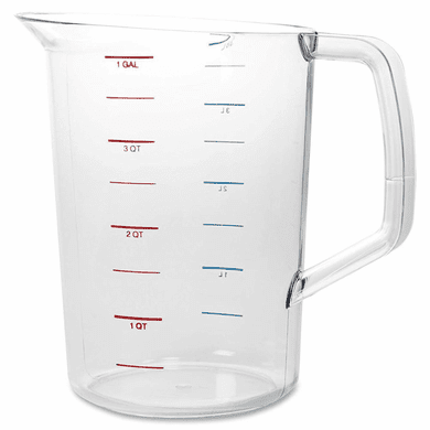128 oz Bouncer Measuring Cups |  Break-resistant, Clear Polycarbonate