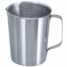128 oz Graduated Stainless Steel Measures - Ideal for food products