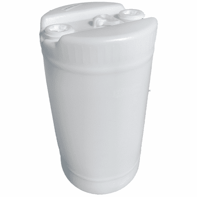 15 Gallon Plastic Natural Barrel 2x2 Inch Bung Caps