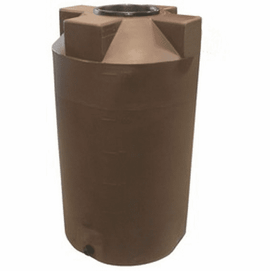 150 Gallon Plastic Rain Water Storage Tank | Rainwater Harvesting | 30" Diameter x 58" Height 