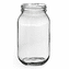 16 oz Economy Glass Jars | Wide Mouth Glass Jar - 63-400 mm |24 Case Pack