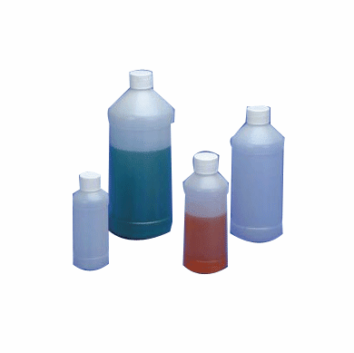 16 oz HDPE Modern Round Bottles,144 Pack