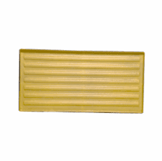 18" L x 36" W x 1/2" H shelf liner-Gray