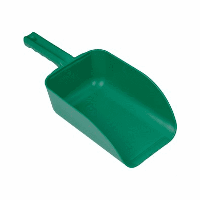2 1/2 Quart Tough Polypropylene Scoops-Green