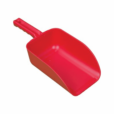 2 1/2 Quart Tough Polypropylene Scoops-Red