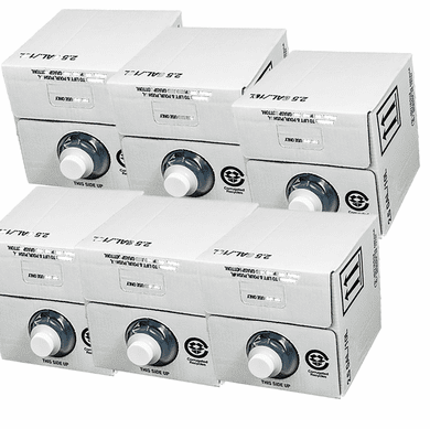 2.5 Gallon  (10 Liter) Cubitainer Combination Corrugated Cardboard Packaging | 6 Pack | Unassembled