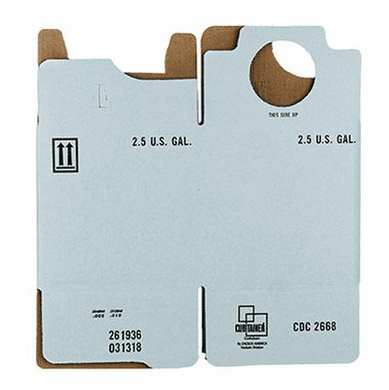 2.5 Gallon Cubitainer | Corrugated Cardboard Carton Only | Unassembled