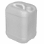2.5 Gallon Rectangular Jug, with Integrated Handle, Natural with 51 MM Cap