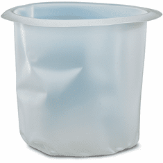 2 Gallon Plastic Bucket Liner  Tapered HDPE, 10 mil, 100-Pack