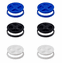 2 Gallon White, Blue, & Black Gamma Seal Lid-6 Pack  Discontinued