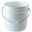 2 Gallon White Bucket<br>With Gamma Seal Lid <br><font color="red">Free Shipping </font>