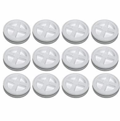 2 Gallon White Gamma Seal Lid-12 Pack  | <br><font color="red">Free Shipping </font>