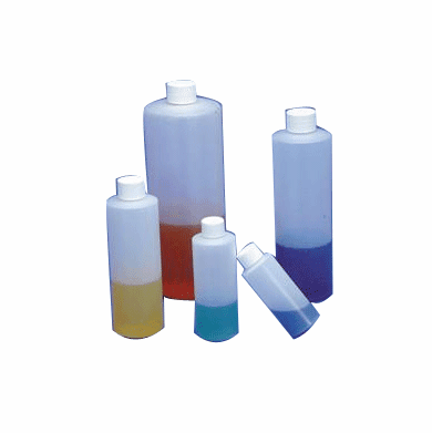 2 oz HDPE Cylinder Bottles,144 Pack