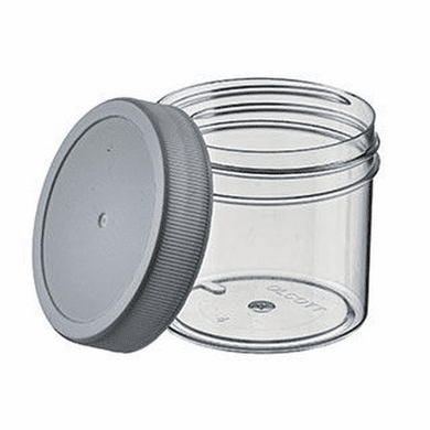 2 oz Polystyrene Wide Mouth Jars Clear Color,1,000 Pack Case