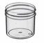 2 oz Polystyrene Wide Mouth Jars Clear Color,1,000 Pack Case