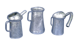 2 Quart Flexible Spout Galvanized Warehouse Measures