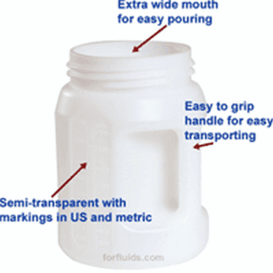 2 Quart Oil Safe Lubrication Container