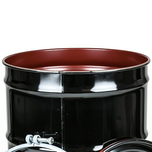 20 Gal Steel Drum OpenHeadBlack EPOXYPHENOLIC LINING