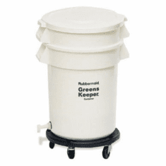 20 Gallon Rubbermaid BRUTE GreensKeeper Containers White