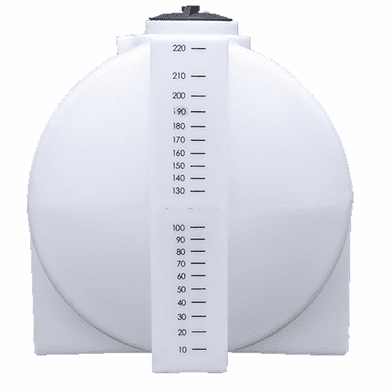 220 Gallon New Horizontal Leg Tank Natural Hdpe