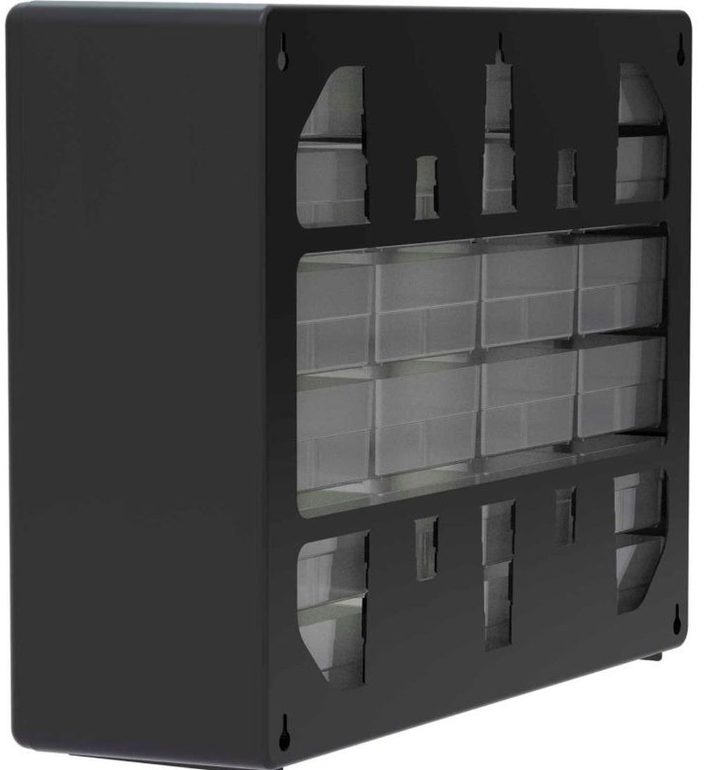 AkroMils 10124 Plastic Drawer Parts Black, 20"W x 63/8"D x