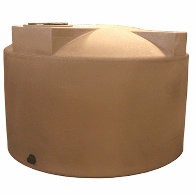 2500 Gallon Plastic Rain Water Storage Tank | Rainwater Harvesting |  Dimensions: 96" Diameter x 95" Height 