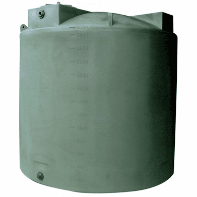 2500 Gallon Plastic Water Storage Tank | Long-Term Water Storage |  Dimensions: 96" Diameter x 95" Height