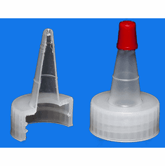 28-400  Dispensing Caps,Yorker Spout, Red Top,Size 28-400,1,000 Pack