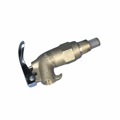 3/4' Brass Safety Faucet for Free-Flowing Liquids