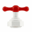 3/4" Single Sink Faucet MIPT x MGHT  | White Color | FDA Approved ABS Material