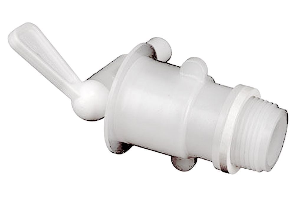 3/4" US Pipe Thread Narrow Spout Plastic Faucets,6 Pack